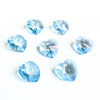 Preciosa® Crystal Heart Pendants 14mm Medium Blue (6 pieces)