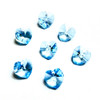 Preciosa® Crystal Heart Pendants 14mm Medium Blue (6 pieces)