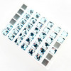 Buy Swarovski 2493 10mm Square Flatback Aquamarine Hot Fix (6  pieces)