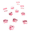 Exclusive Swarovski 5754 12mm Butterfly Beads Light Rose  (4 pieces)