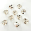 Exclusive Swarovski 5742 14mm Heart Beads Crystal Silver Shade   (6 pieces)