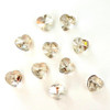 Exclusive Swarovski 5742 14mm Heart Beads Crystal Silver Shade   (6 pieces)