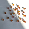 Exclusive Swarovski 5603 4mm Graphic Cube Beads Crystal Copper  (18 pieces)