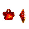 Exclusive Swarovski 6744 20mm Flower Pendant Crystal Copper (2 pieces)