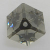 Swarovski 5600 6mm Offset Cube Beads Black Diamond