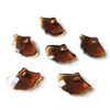 Exclusive Swarovski 6900 13.5mm x 20mm Ginko Pendant Smoked Topaz (2 Pieces)