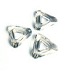 Exclusive Swarovski 4737 30mm Triangle Beads Crystal Silver Shade unfoiled  (1 piece)