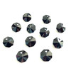 Exclusive Swarovski 6401 14mm Octagon Pendant Jet (8  pieces)