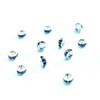 Exclusive Swarovski 5820 4mm Rhinestone Rondelles Silver Jet  (12 pieces)