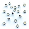 Exclusive Swarovski 5820 5mm Rhinestone Rondelles Silver Garnet   (12 pieces)