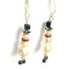 Buy Swarovski Crystal Snowman Earring Kit ~ Frosted Pearl Twirls ~ Sparkling Snowman Earrings