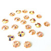 Swarovski 3700 10mm Marguerite Beads Light Peach AB   (18 pieces)