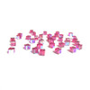 Exclusive Swarovski 5601 4mm Cube Beads Fuchsia AB   (36 pieces)