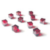 Swarovski 5601 8mm Cube Beads Siam Satin   (6 pieces)