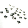 Exclusive Swarovski 5920 4mm Squaredelles Gun Metal Crystal  (12 pieces)