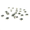 Exclusive Swarovski 5920 4mm Squaredelles Gun Metal Crystal  (12 pieces)