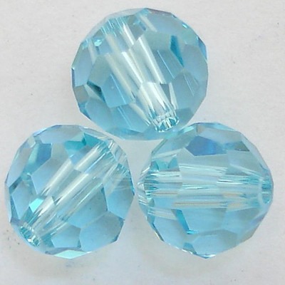 Swarovski 5000 12mm Aquamarine Bead Rainbows Of Light - Main Image