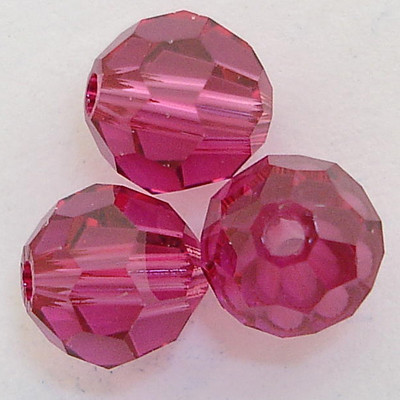 Swarovski 5000 4mm Fuchsia Bead Rainbows Of Light