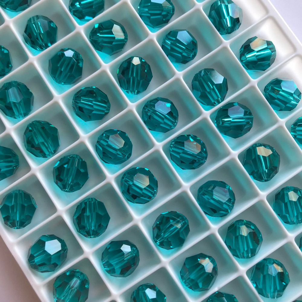 Swarovski 5000 8mm Blue Zircon Bead Rainbows Of Light