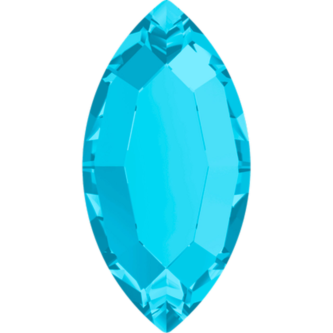 2200 MM 4,0X 2,0 AQUAMARINE M HF | Swarovski Crystal