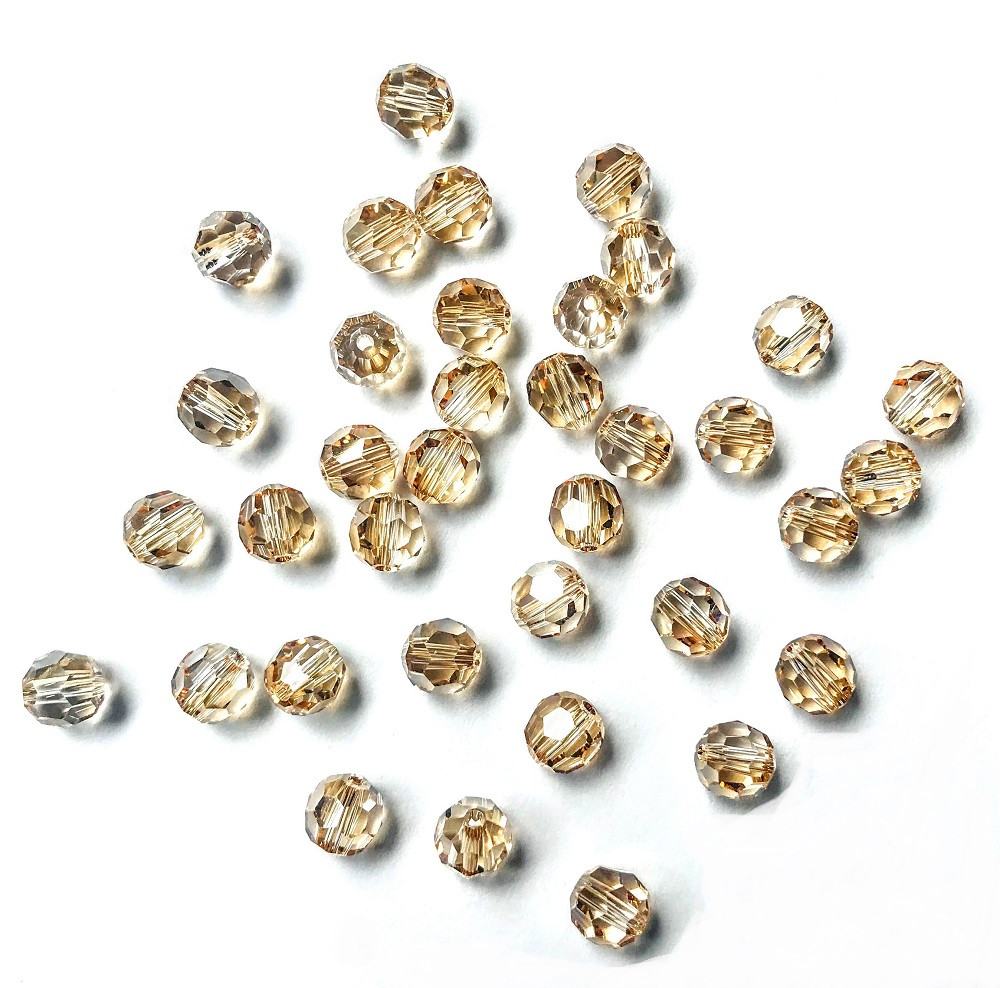 Swarovski 5000 6mm Crystal Golden Shadow Bead | Rainbows Of Light