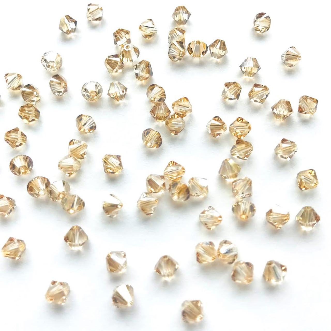 Swarovski 5328 4mm Crystal Golden Shadow Bead | Rainbows Of Light