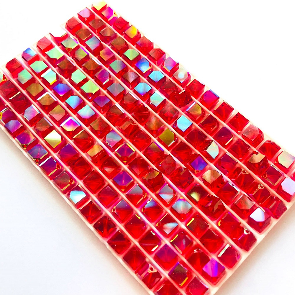 Swarovski 5600 8mm Light Siam AB Bead | Rainbows Of Light