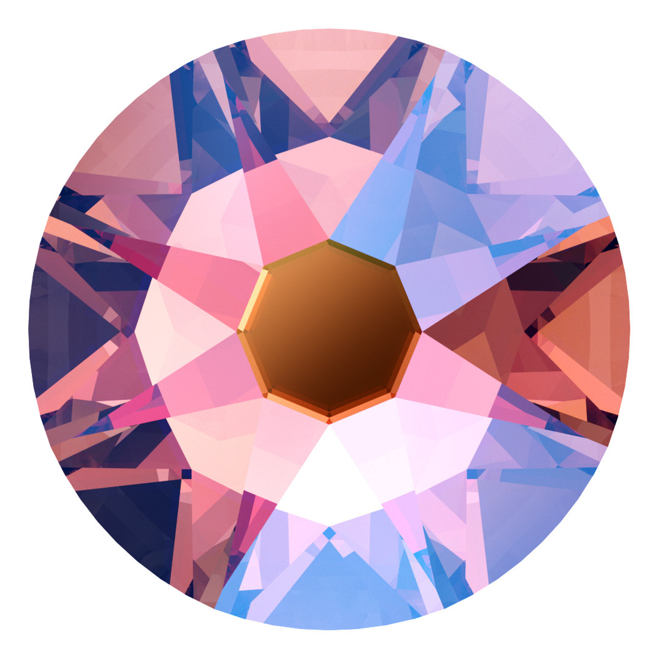 Swarovski 2088 30ss Xirius Flatback Rose Peach Shimmer