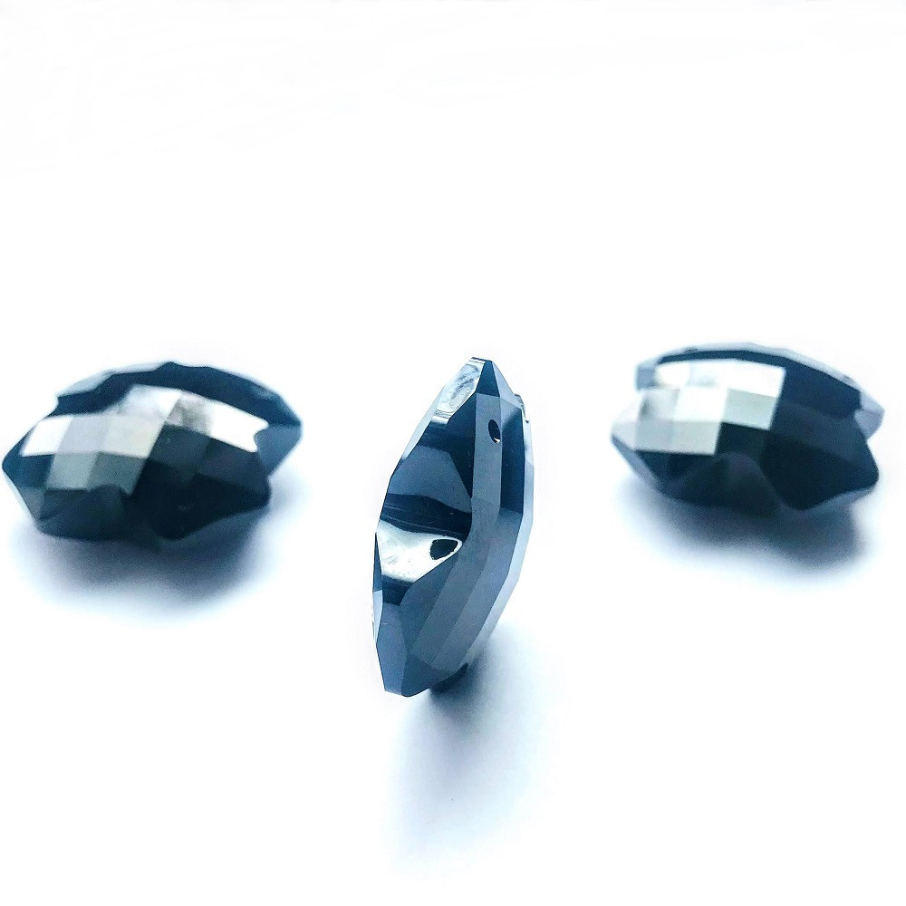 Swarovski 6863 Cross Jet Pendants | Rainbows Of Light