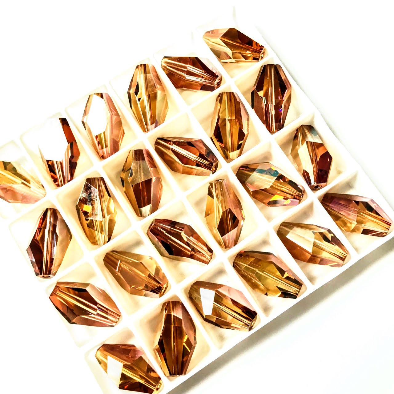 Swarovski 5203 18mm Crystal Copper Bead | Rainbows Of Light