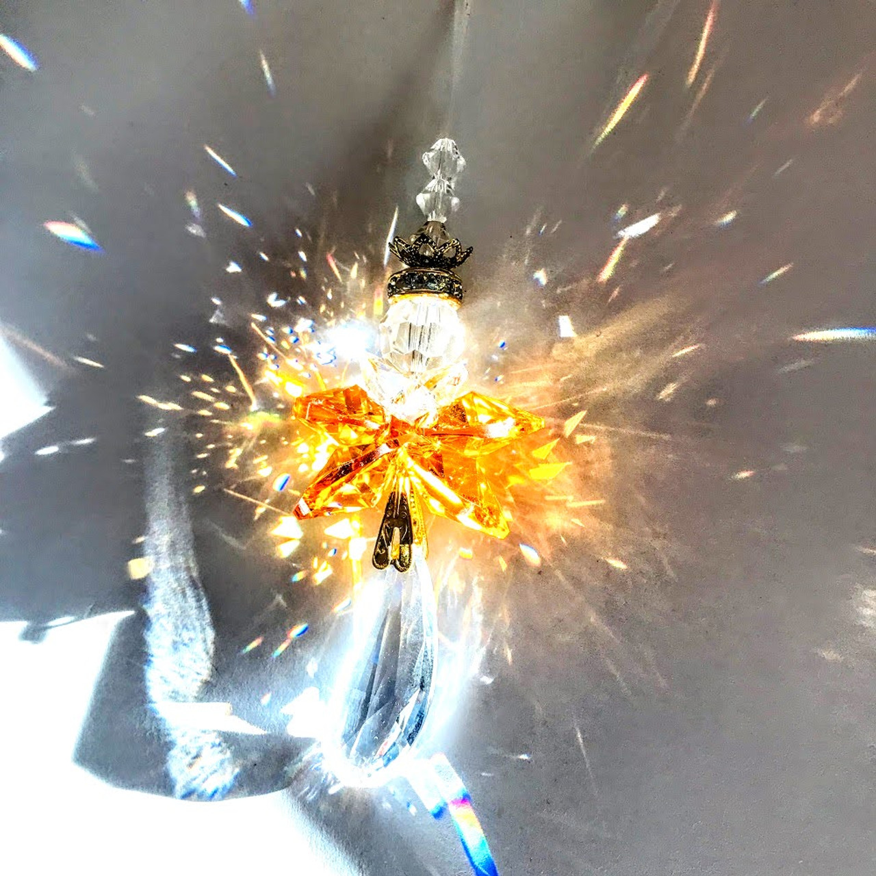 Crystal Angel Ornaments Handmade with Swarovski Crystals