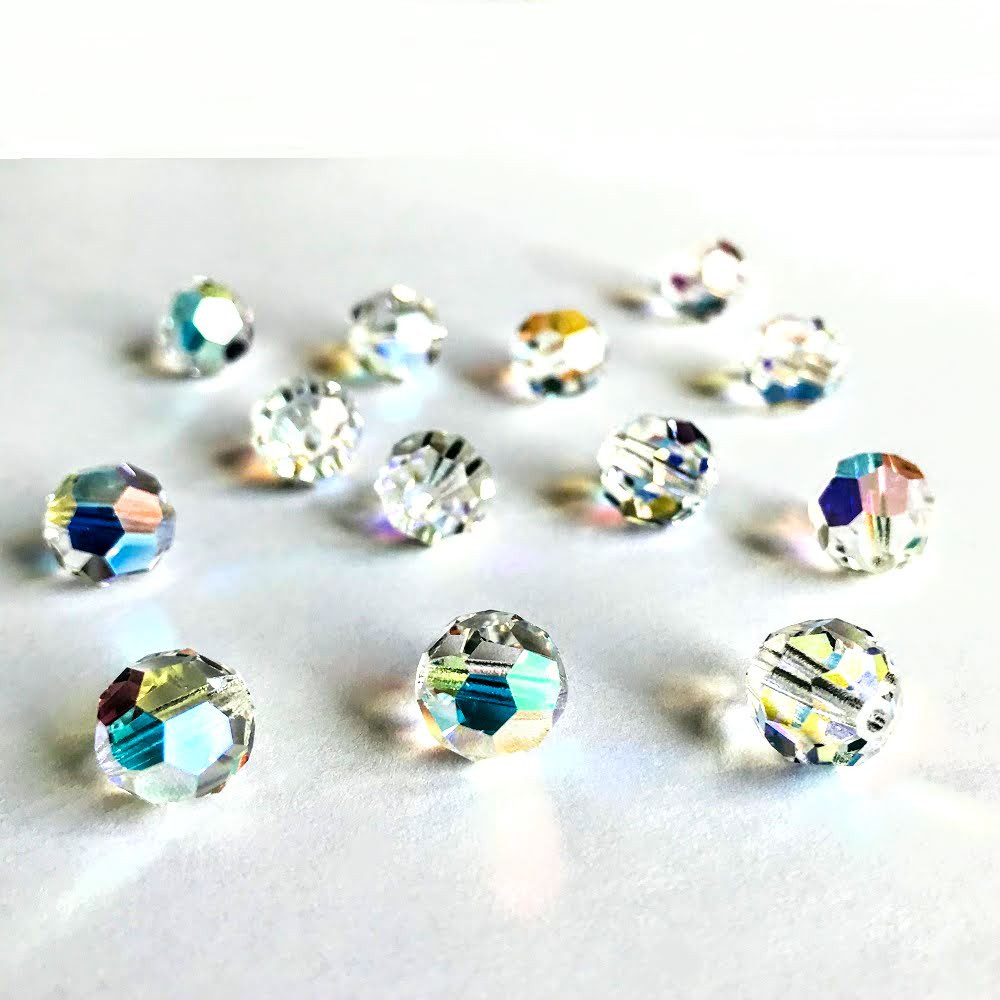 Preciosa® Round 6mm Crystal AB Bead Rainbows Of Light
