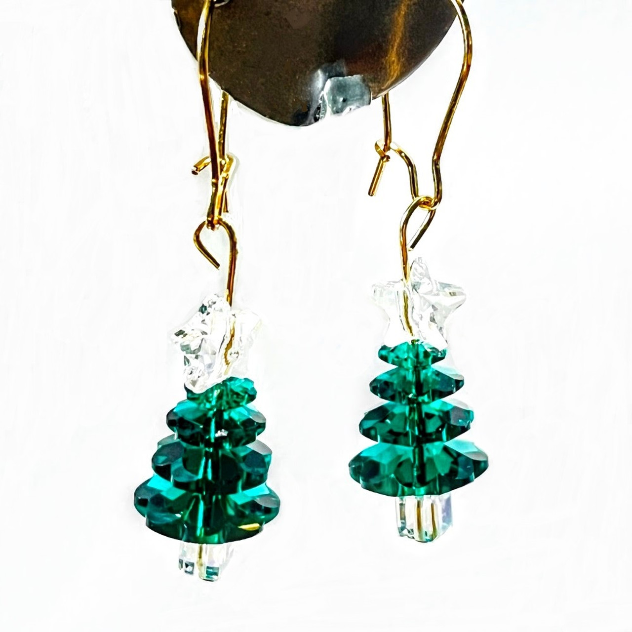 SWAROVSKI HOLIDAY TREE EARRINGS - CLASSIC CHRISTMAS