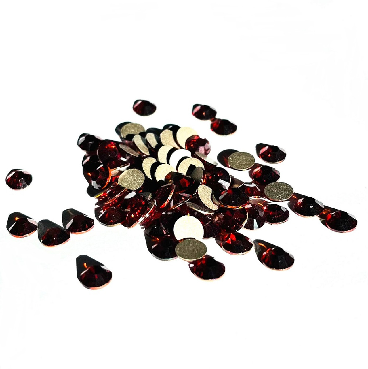 Swarovski 2088 Crystal Royal Red DeLite Flat Back Rhinestones