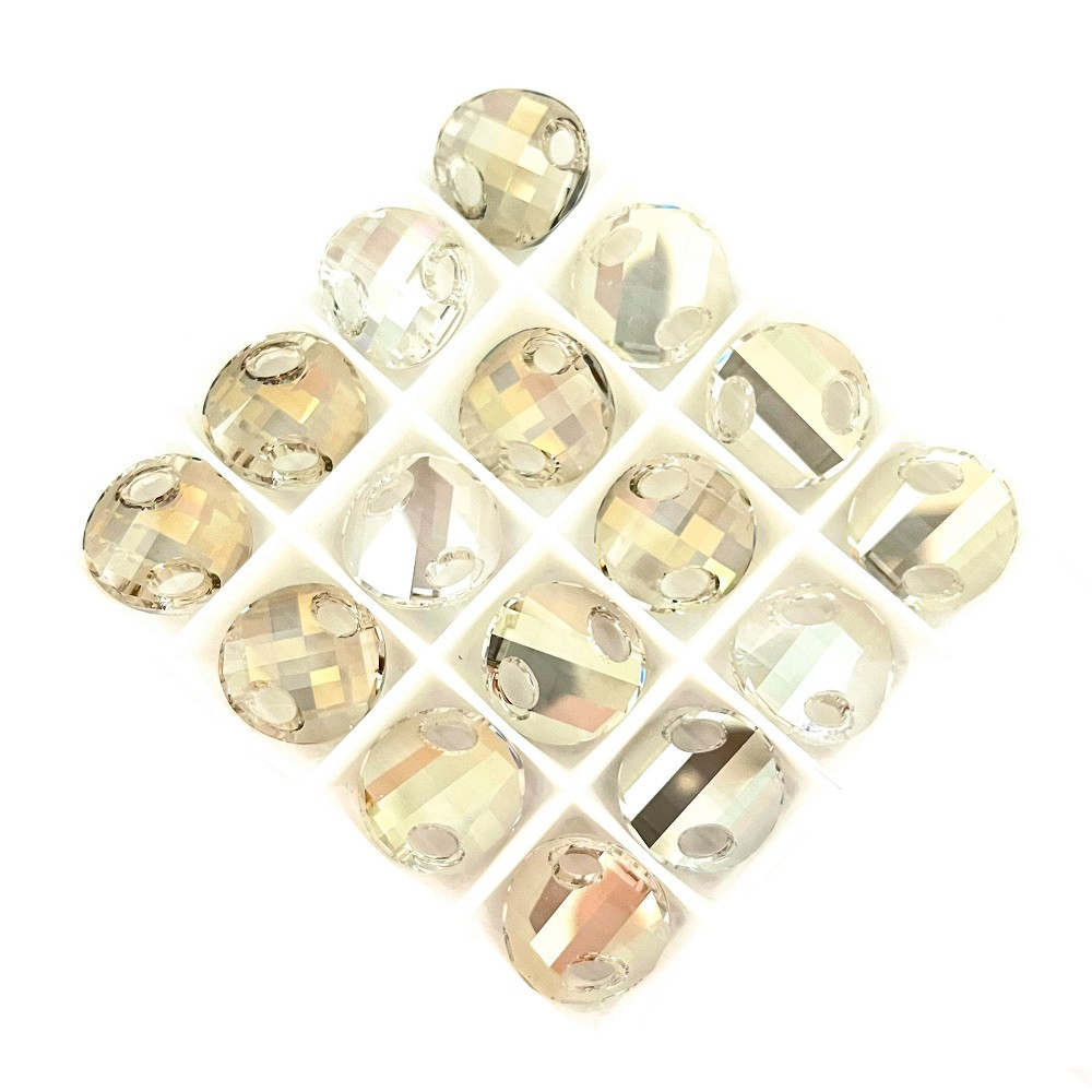 Swarovski 3221 18mm Crystal Silver Shade Sew On | Rainbows Of Light