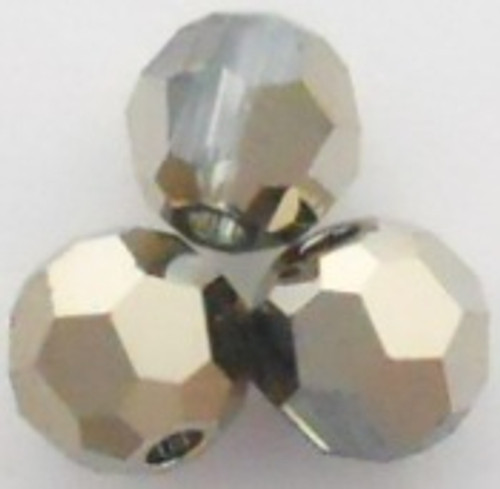 Swarovski 5000 6mm Round Beads Crystal Metallic Light Gold 2X  (36 pieces)