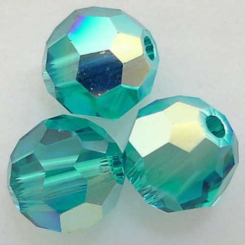 Swarovski 5000 8mm Round Beads Blue Zircon AB  (288 pieces)