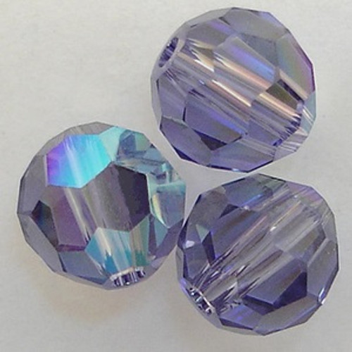 Swarovski 5000 8mm Round Beads Tanzanite AB  (288 pieces)