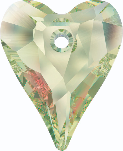 Swarovski 6240 27mm Wild Heart Pendants Crystal Luminous Green (24  pieces)