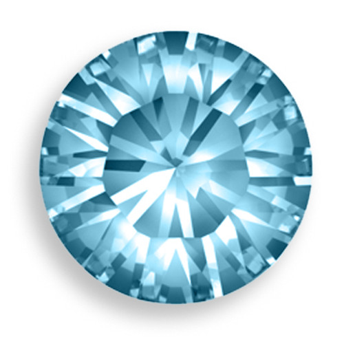 Swarovski 1028 16pp Xilion Round Stone Aquamarine