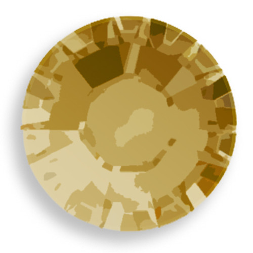 Swarovski 1028 34ss Xilion Round Stone Crystal Dorado