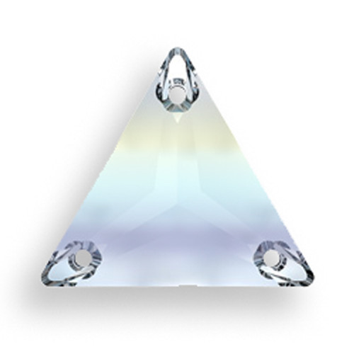 Swarovski 3270 16mm Triangle Sew On Crystal AB