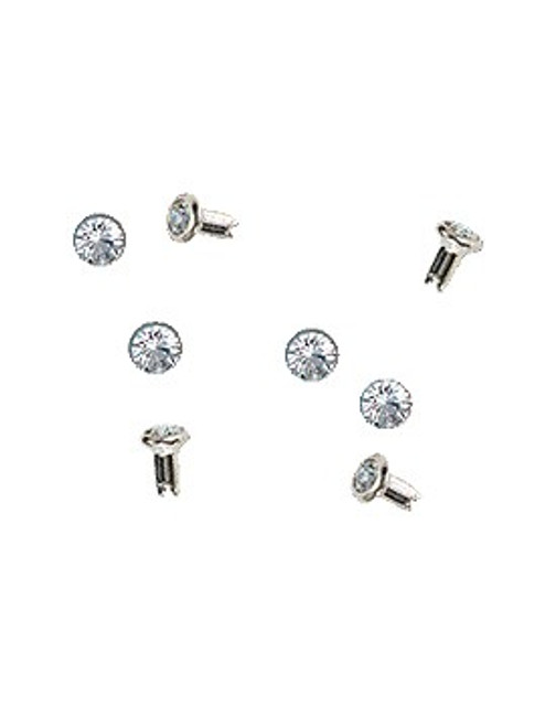 Swarovski Gold 53001 29ss (~6.25mm) Crystal Rivets with 4mm shank: Pacific Opal