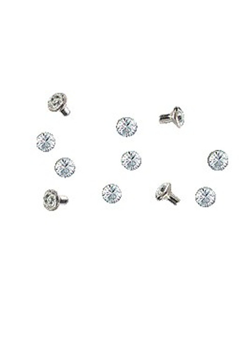 Swarovski Gold 53002 18ss (~4.3mm) Crystal Rivets with 3mm shank: Rose