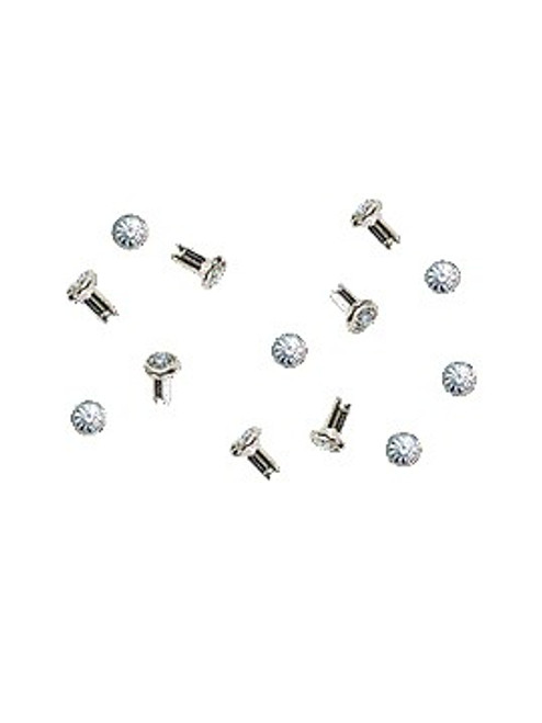 Swarovski Silver 53000 18ss (~4.3mm) Crystal Rivets with 4mm shank: Khaki