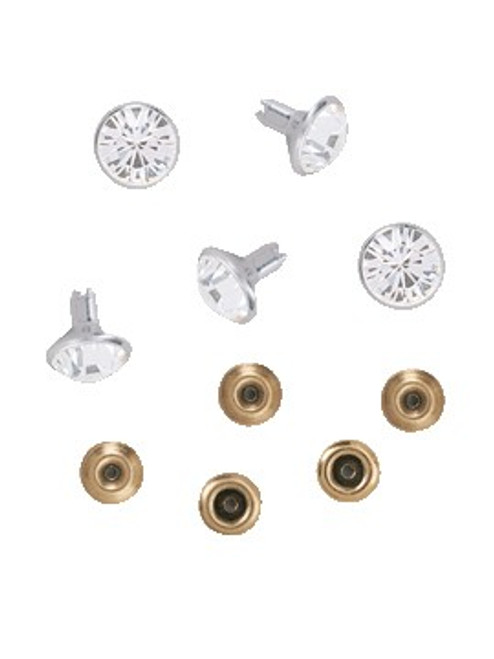 Swarovski Silver 53005 34ss (~7.15mm) Crystal Rivets with 4.2mm shank: Rose Water Opal
