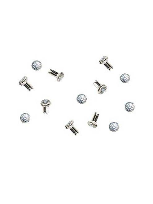 Swarovski Stainless Steel 53000 18ss (~4.3mm) Crystal Rivets with 4mm shank: Crystal Copper