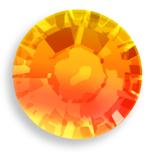 Swarovski 2028 12ss(~3.1mm) Xilion Flatback Fireopal    Hot Fix