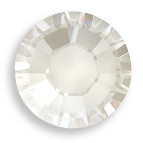 Swarovski 2028 8ss(~2.45mm) Xilion Flatback Crystal Silver Shade  Hot Fix