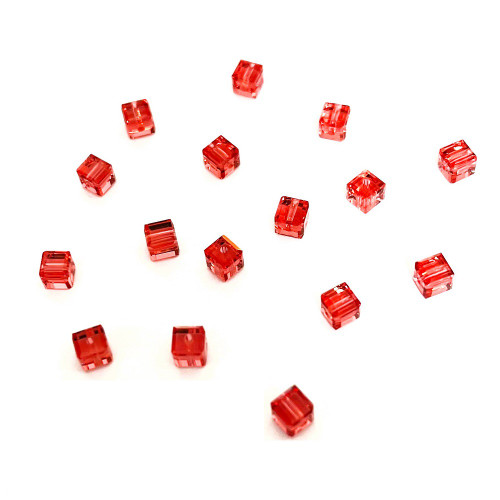 Buy Swarovski 5601 4mm Cube Beads Padparadscha  (36 pieces)